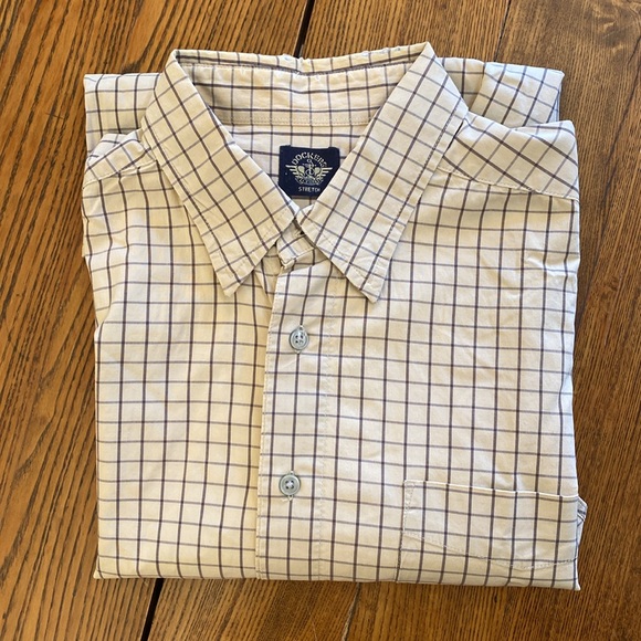 DOCKERS STRETCH Long Sleeve Men's Dress Shirt Size L - Picture 5 of 5